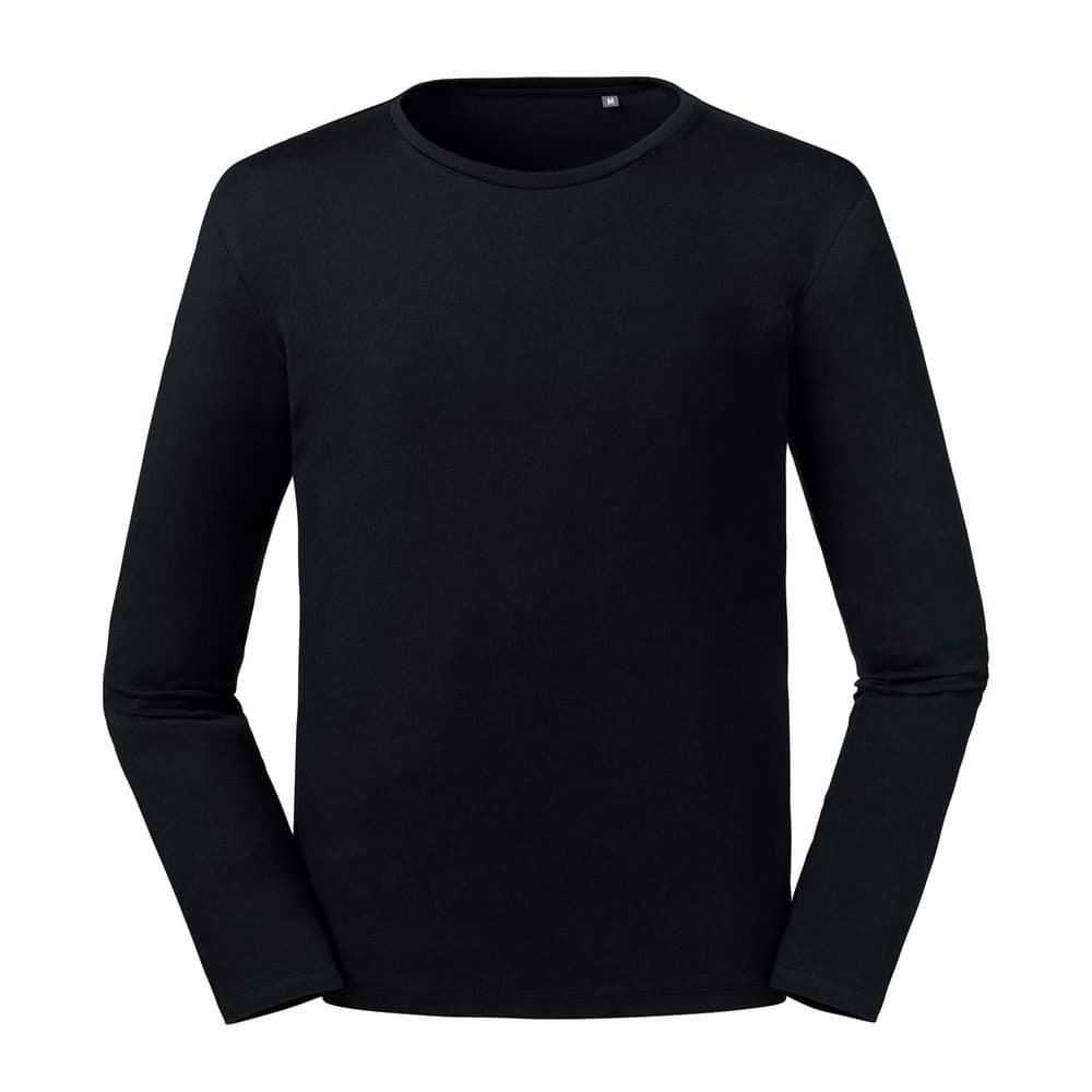 Russell Mens Pure Organic långärmad T-shirt