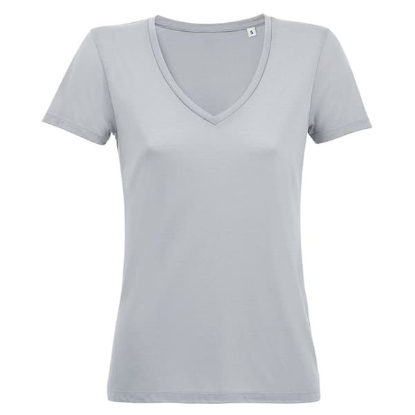 SOLS Womens/Ladies Motion V Neck T-Shirt Pure Grey S