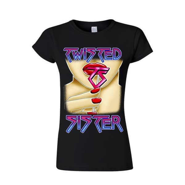 Twisted sister love is for suckers  T-Shirt, Kvinder Sort Ex Large
