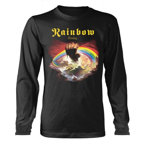 Rainbow Rising langærmet t-shirt Sort Small