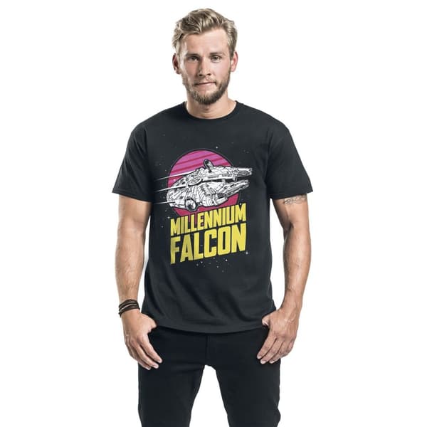 Star Wars Unisex Adult Millennium Falcon T-Shirt