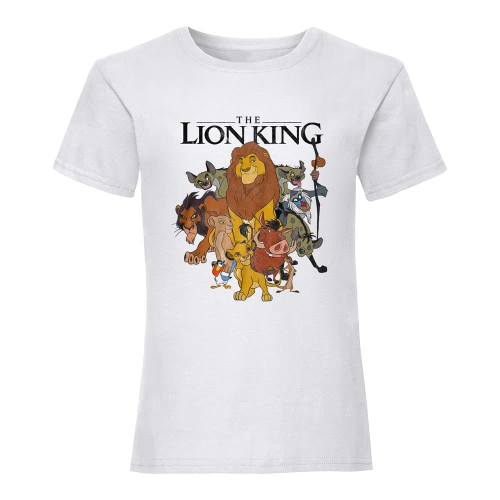 The Lion King Kvinnor/Damer Group Shot Fitted T-Shirt