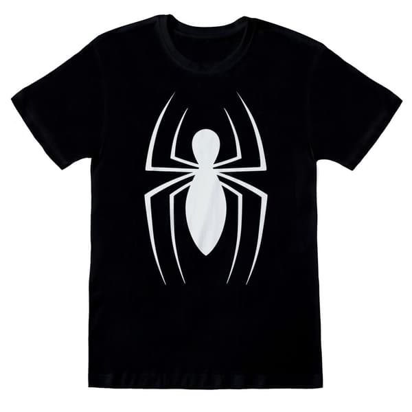Spider-Man Unisex voksen monokrom T-shirt til voksne
