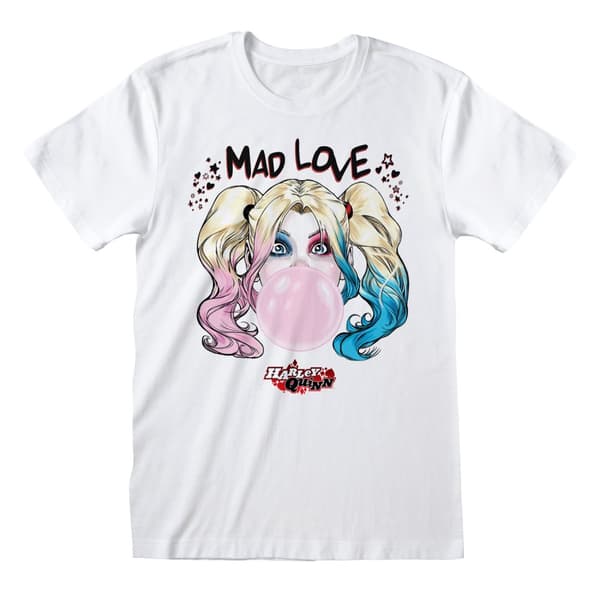 Batman Unisex Adult Mad Love Harley Quinn T-Shirt