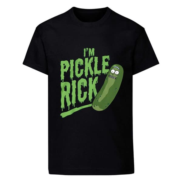 Rick And Morty Unisex T-shirt med Pickle Rick til voksne
