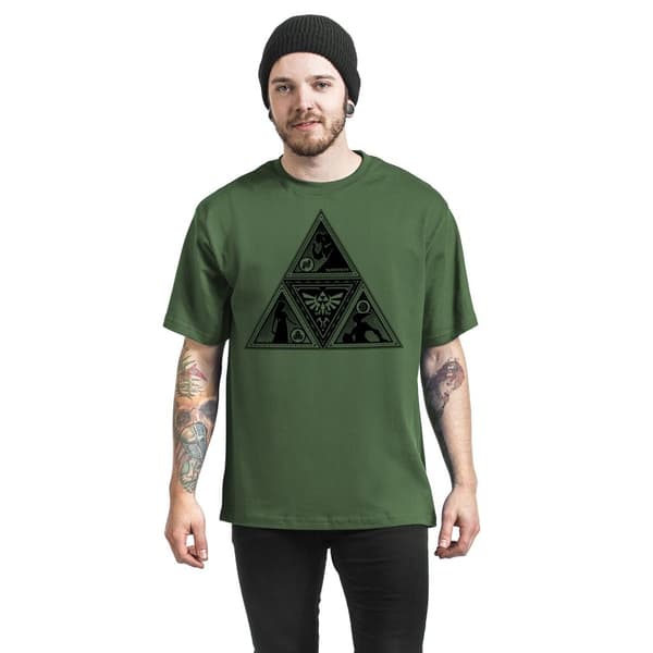 Nintendo Unisex vuxen Triforce Legend of Zelda T-Shirt