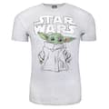 Miniatyrbillede 1 af 2: Star Wars: The Mandalorian Unisex T-shirt med tegning af barnet for voksne
