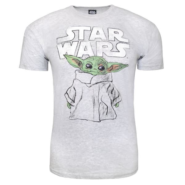 Star Wars: The Mandalorian Unisex T-shirt med tegning af barnet for voksne