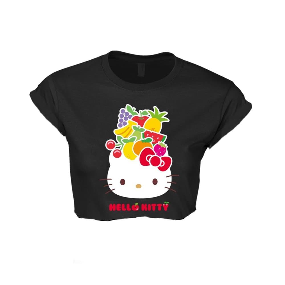 Hello Kitty Fruit (Cropped) T-Skjorter. Kvinner
