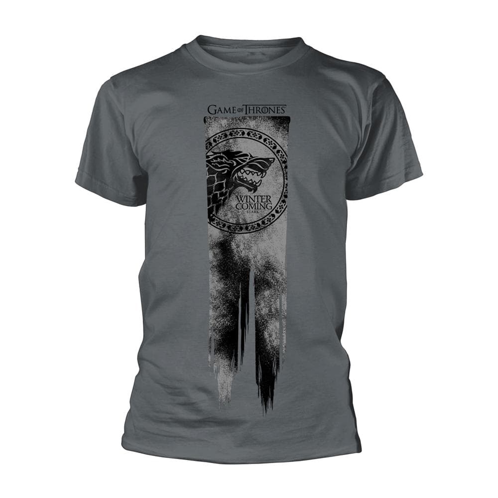 Game Of Thrones Stark Flag - Winter Is Coming T-Paita