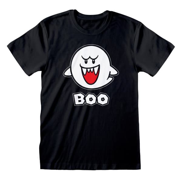 Super Mario Unisex Adult Boo T-Shirt
