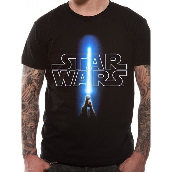 Star Wars - Logo And Saber T-Paita