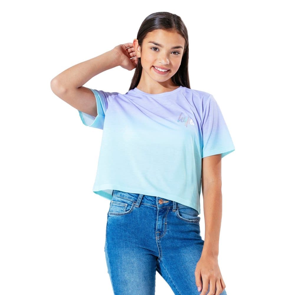 Hype Childrens/Kids Fade Cropped T-Shirt