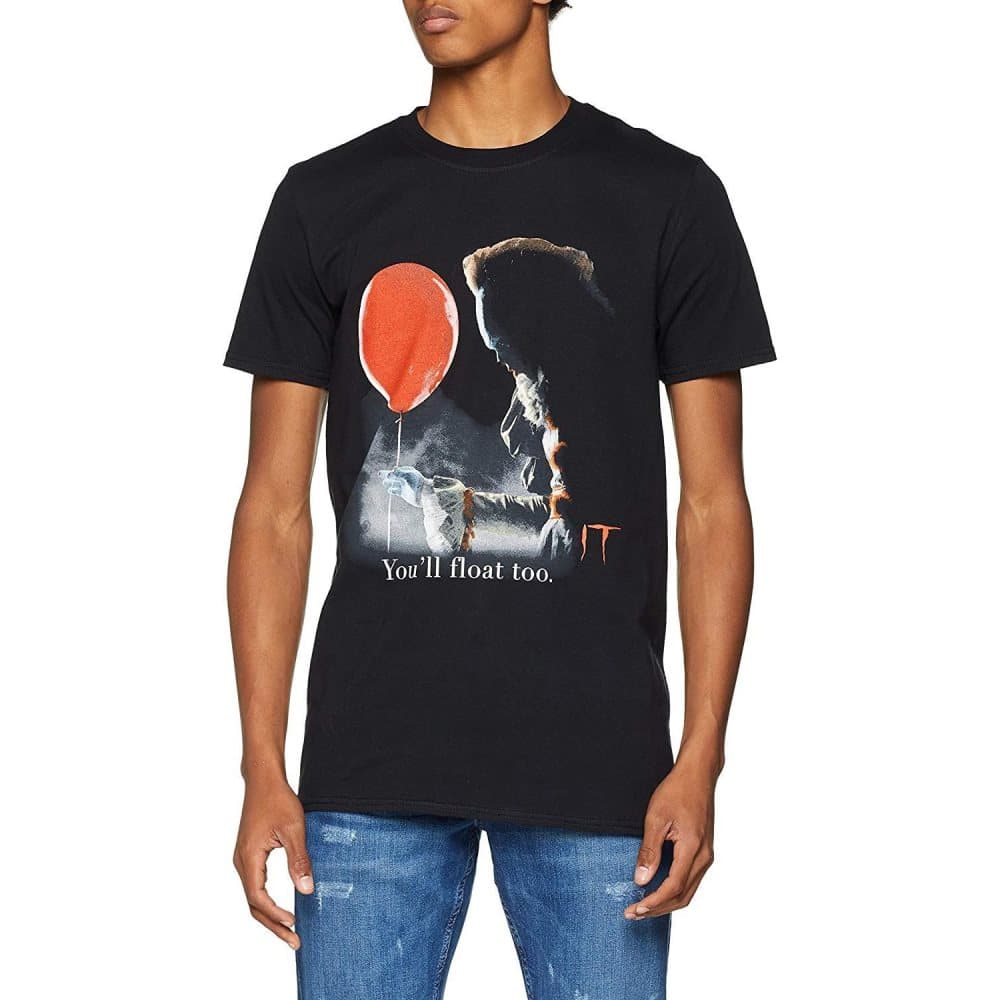 It Unisex Adults Pennywise Red Balloon Design T-shirt