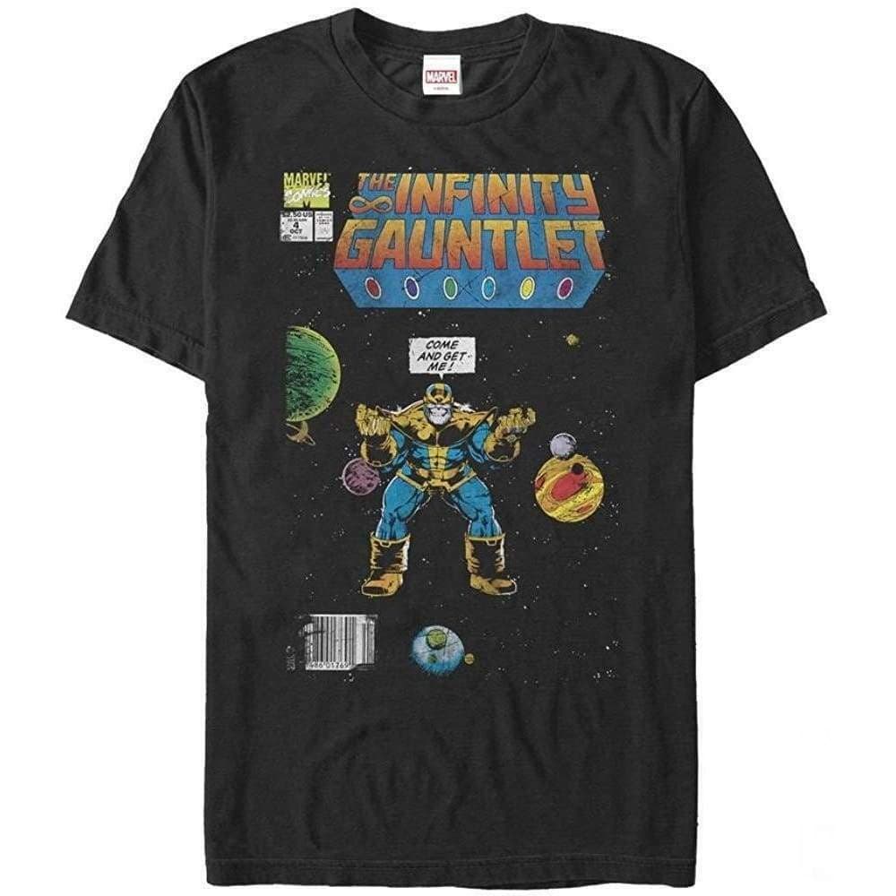 Marvel Unisex Adults Infinity Gauntlet Cover Thanos Design T-shirt