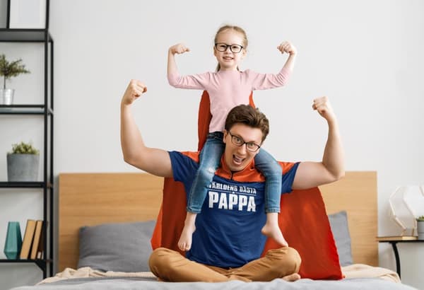 Pappa  T-shirt Marinblå  Världens bästa pappa design Navy