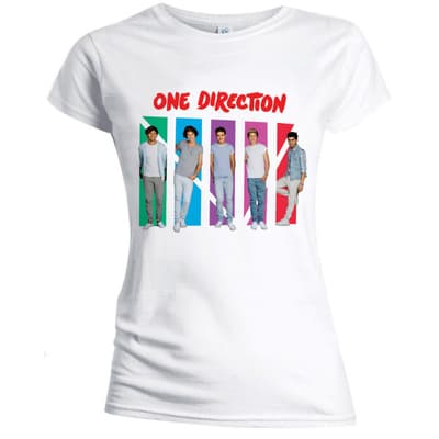 One Direction Ladies T-Shirt: Colour Arches (Skinny Fit) (Large)