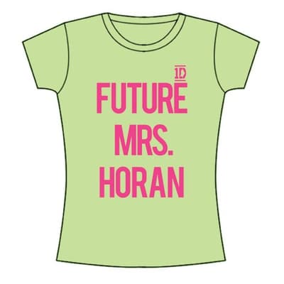 One Direction Ladies T-Shirt: Future Mrs Horan (Skinny Fit) (Small)
