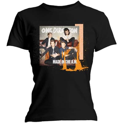 One Direction Ladies T-Shirt: Made in the A.M. (Skinny Fit) (Small)