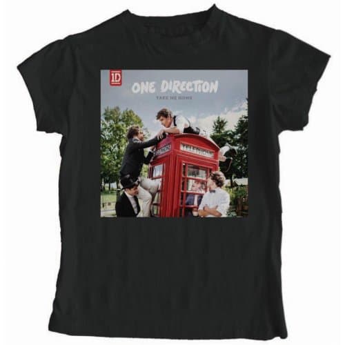 One Direction Ladies Tee: Take Me Home (Skinny Fit) (Medium)