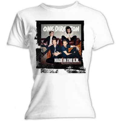 One Direction Ladies T-Shirt: Made in the A.M. (Skinny Fit) (Large)