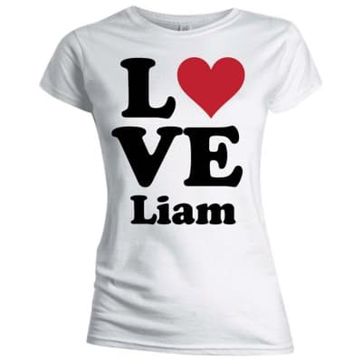 One Direction Ladies T-Shirt: Love Liam (Skinny Fit) (X-Large)