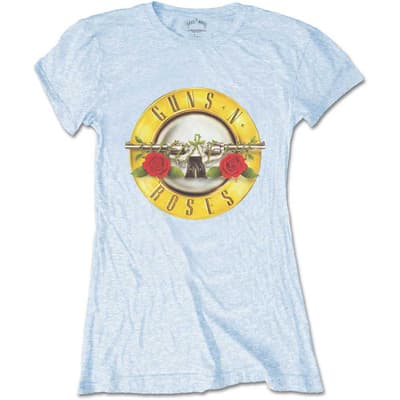 Guns N' Roses Ladies T-Shirt: Classic Bullet Logo (Skinny Fit) (X-Large)