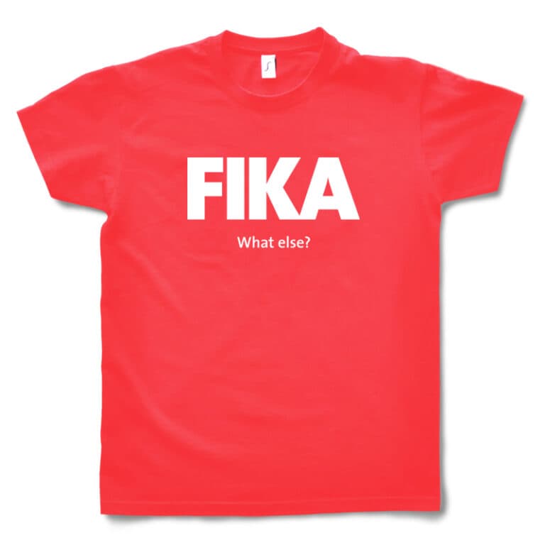 Adopt a Fly - Rød T-Shirt Maend - Fika design