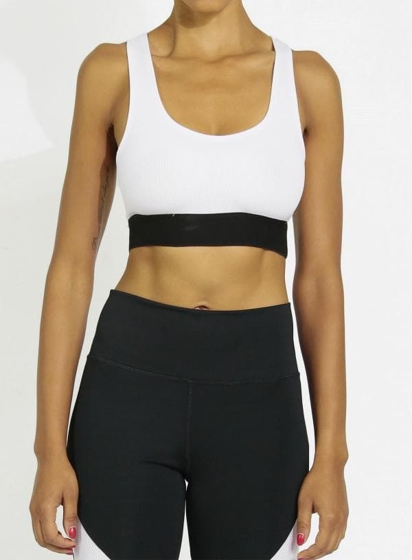 JOY FIT CREW Top WHITE
