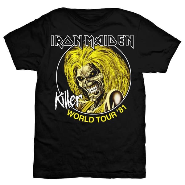 IRON MAIDEN - T-SHIRT, KILLER WORLD TOUR 81 XL