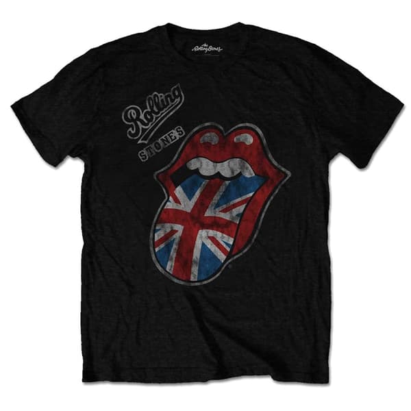 THE ROLLING STONES - T-SHIRT, VINTAGE BRITISH TONGUE XL
