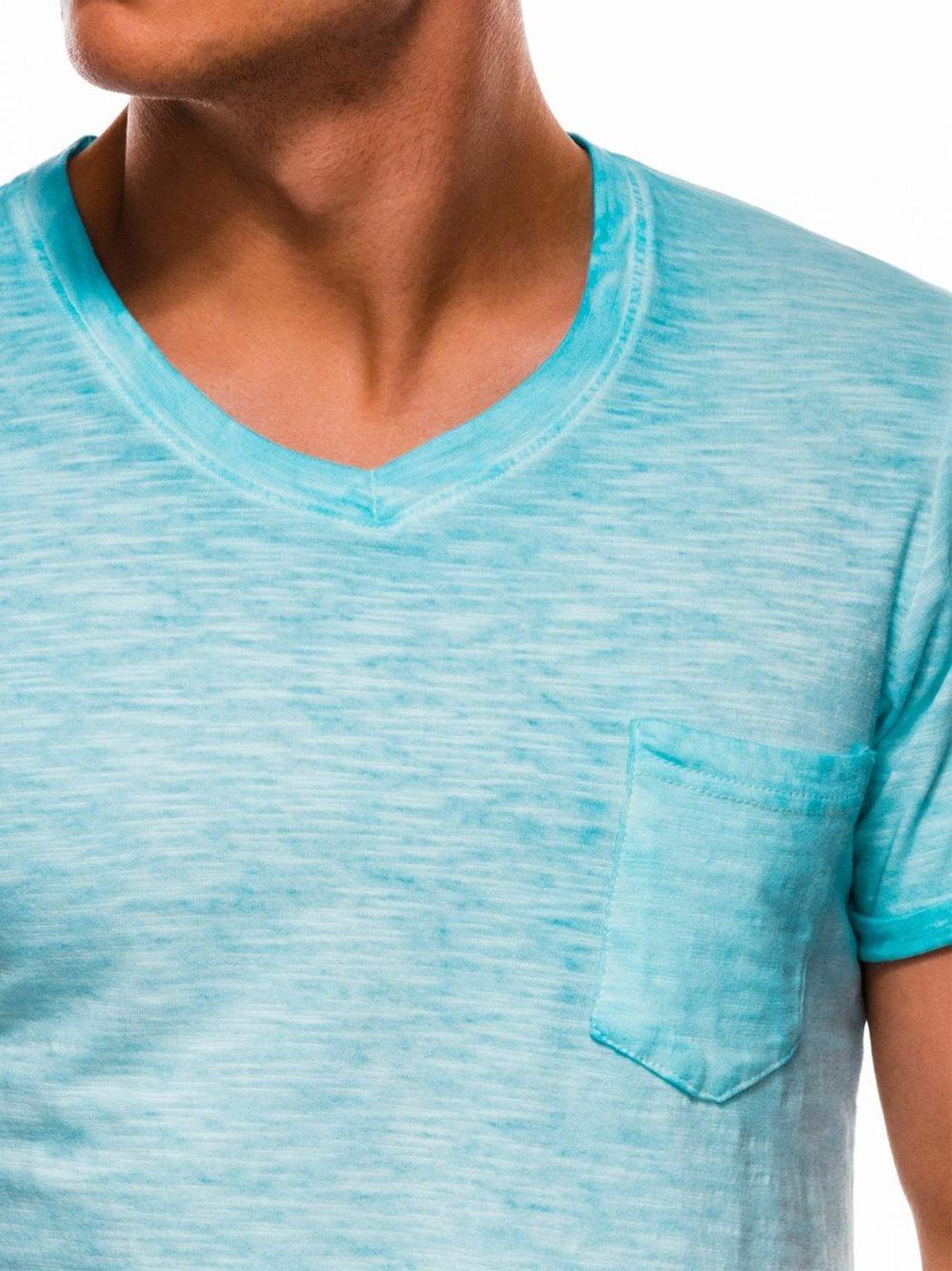 Men's plain t-shirt S1053 - light blue