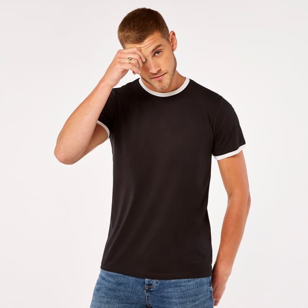 Kustom Kit Ringer T-shirt til mænd
