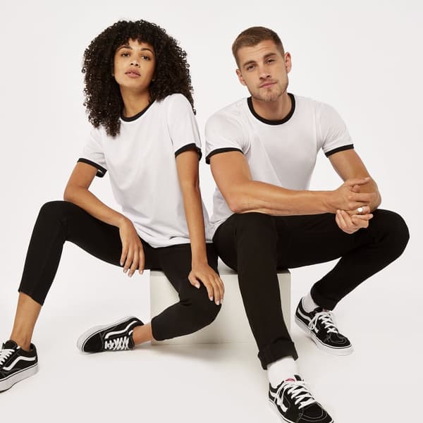 Kustom Kit Ringer T-shirt til mænd