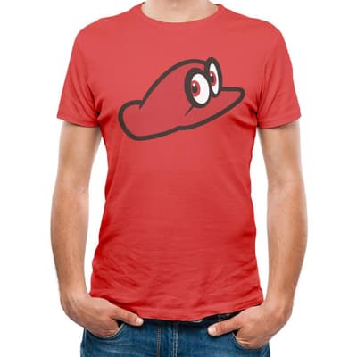Nintendo Unisex Adults Super Mario Odyssey Cappy Design T-shirt