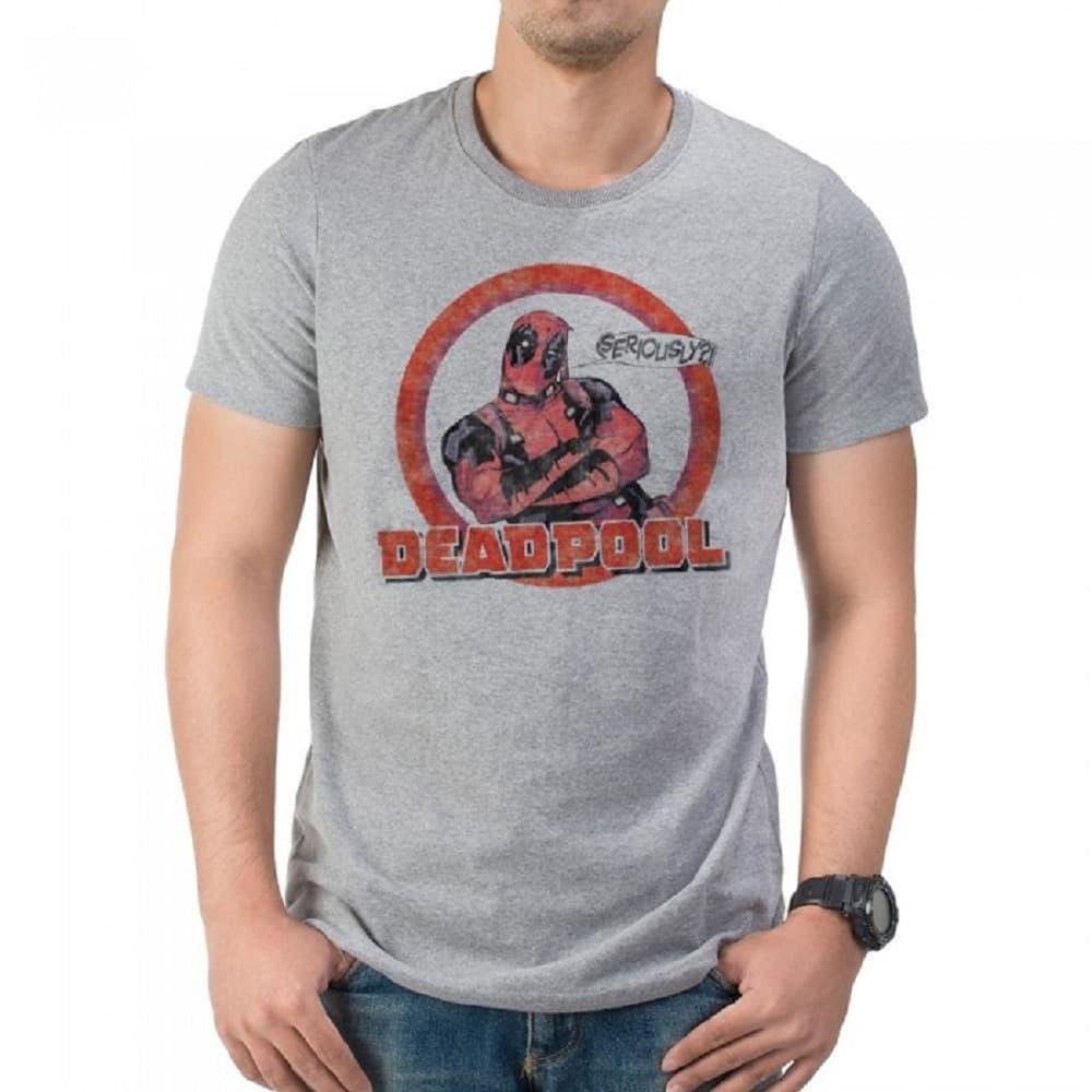 Deadpool Unisex Adults T-shirt With Deadpool Seriously Design