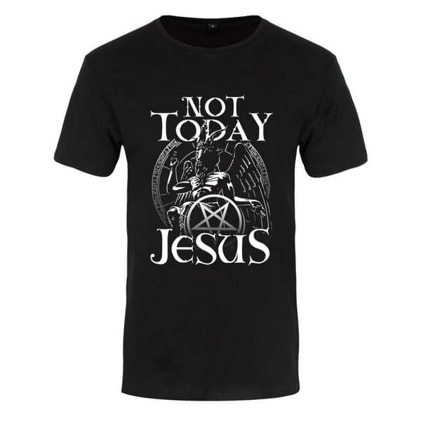 Grindstore Mens Inte idag Jesus T-Shirt