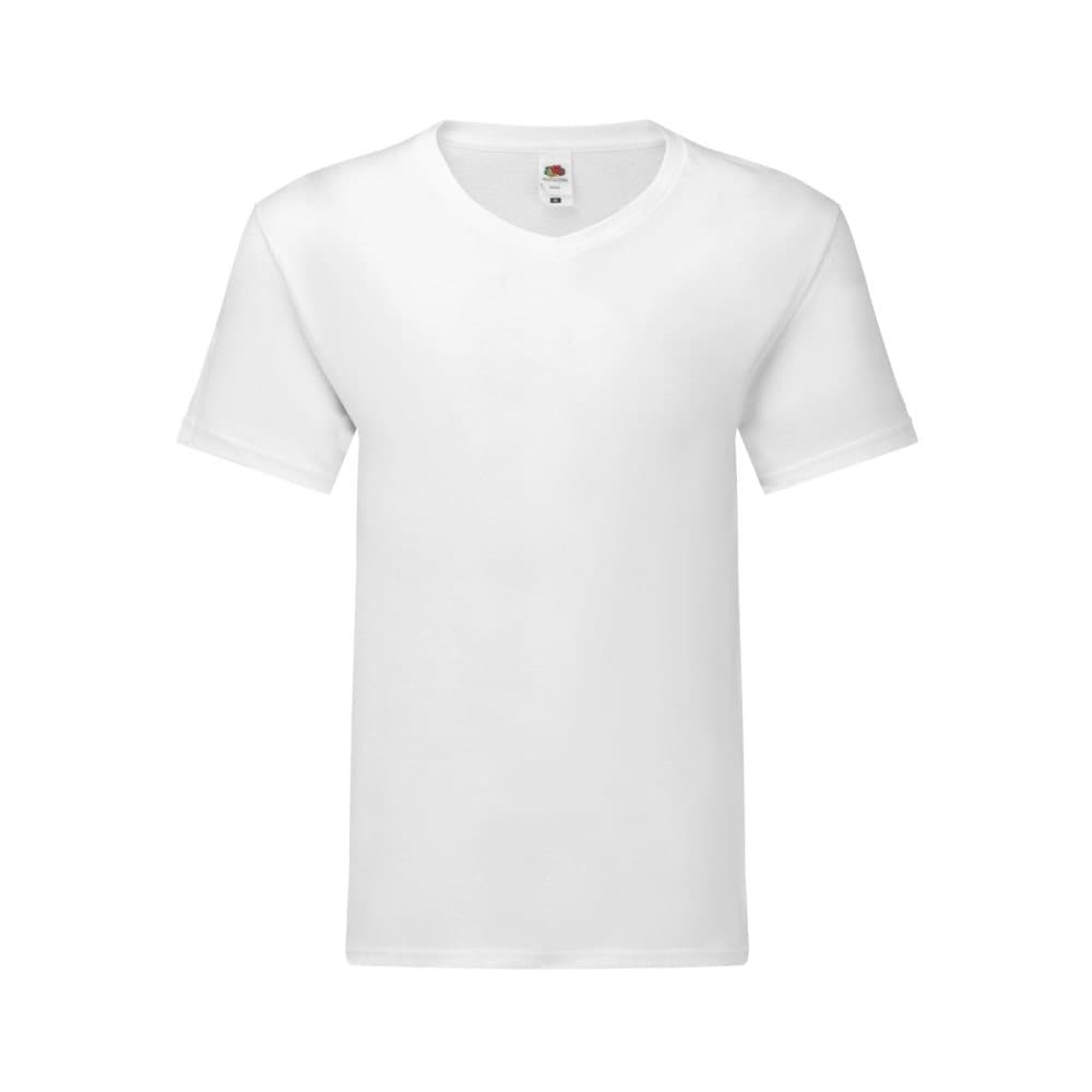 Fruit of the Loom T-shirt med V-ringad hals för män Iconic 150