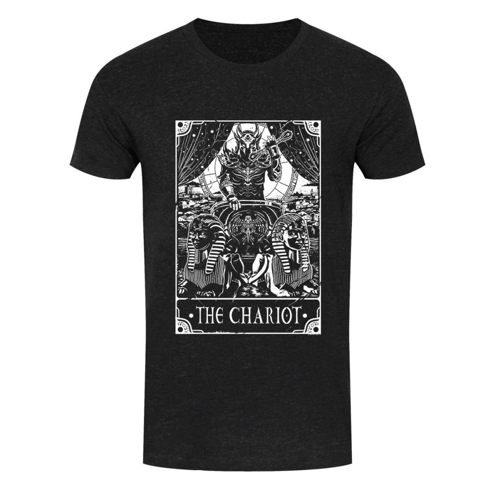 Deadly Tarot T-shirt för män med Chariot