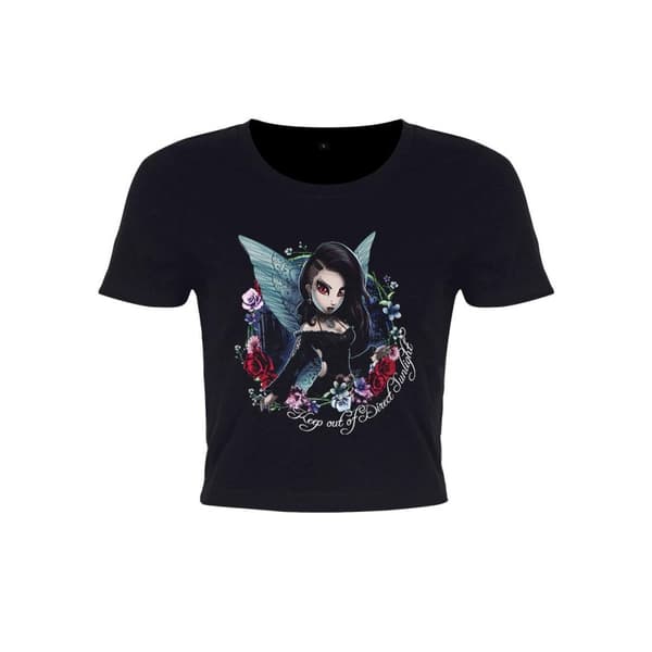Hexxie Kvinnor/Damer Keep Out Of Direct Sunlight Darla Crop Top