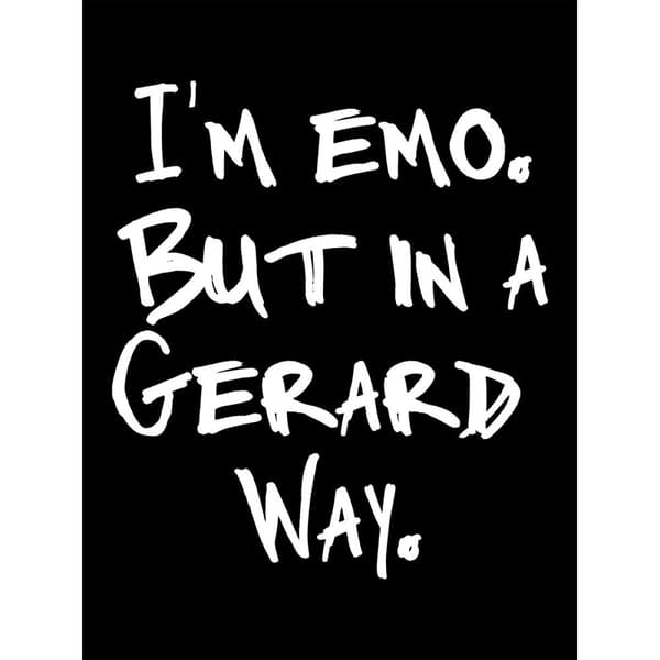 Grindstore Dame/kvinder Im Emo, men på en Gerard måde T-shirt
