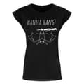 Miniatyrbild 1 av 2: Grindstore Kvinnor/Damer söt fladdermus vill hänga T-Shirt