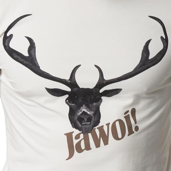 T-Shirt med hjortemotiv