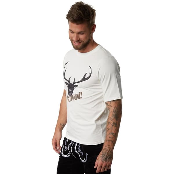 T-Shirt med hjortemotiv