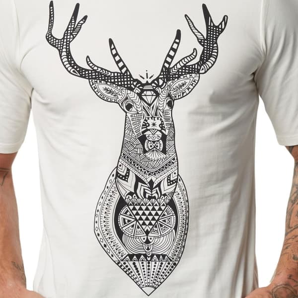 T-Shirt med print hjortehoved