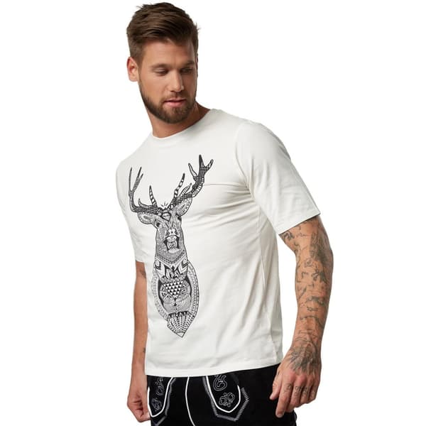 T-Shirt med print hjortehoved