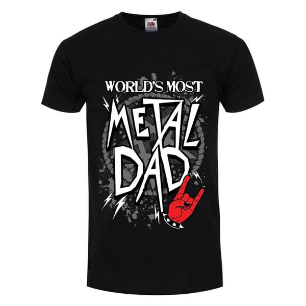 Grindstore Herre verdens mest metalliske far T-shirt
