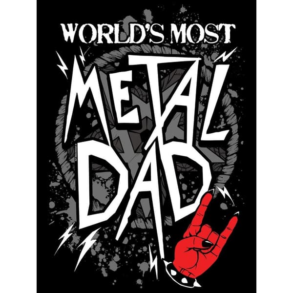 Grindstore Herre verdens mest metalliske far T-shirt