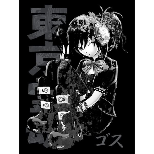 Tokyo Spirit Mens Gosu Monochrome T-Shirt