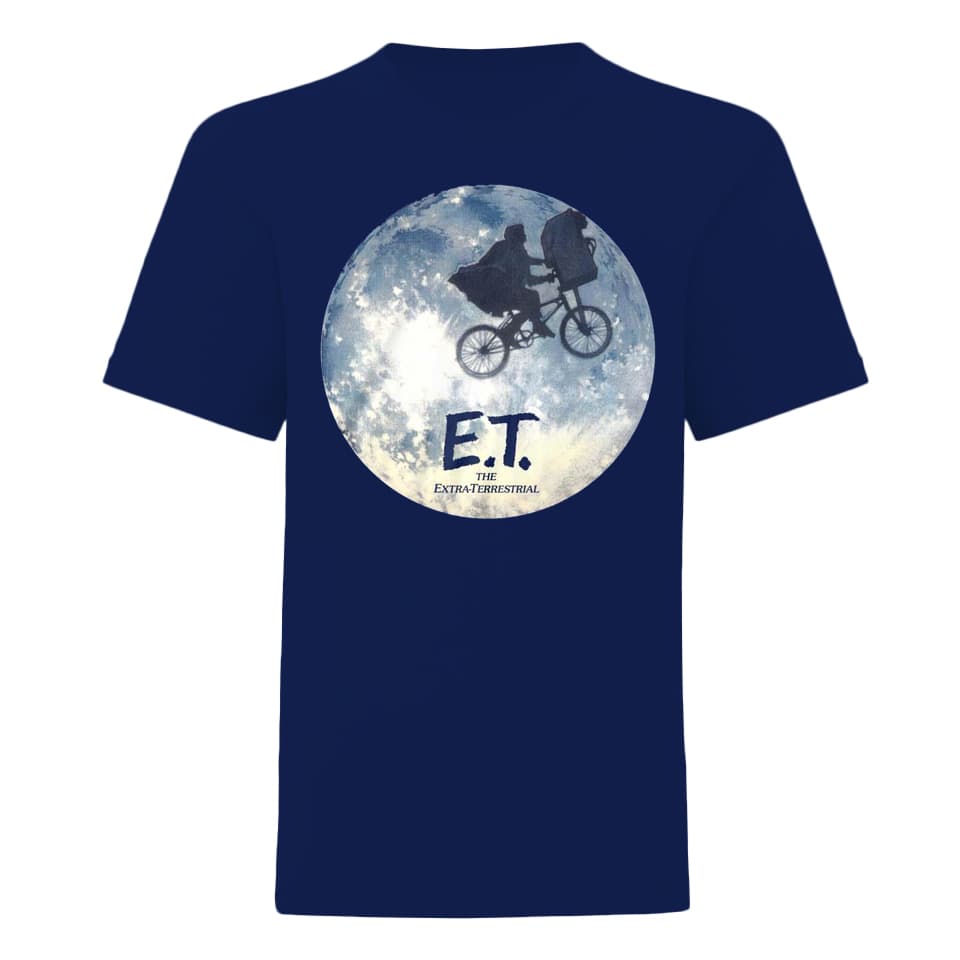 E.T. the Extra-Terrestrial Unisex vuxen månen siluett T-Shirt